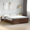 vidaXL Bettgestell Braun Eichen-Optik 140x200 cm Produktbild-Vorschau 2