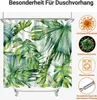Duschvorhang Grün Blätter Pflanze 240x180cm Badevorhang Produktbild-Vorschau 7