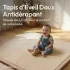 CASABEL Tapis d’Éveil Bébé Velours Blanc crème 150×180 cm, Voir les images du produit 3