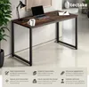 Table de bureau Flint - Bois foncé industriel, rustique, Voir les images du produit 2