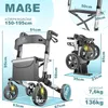 KESSER® Rollator Aluminium faltbar, höhenverstellbar & bis Produktbild-Vorschau 2