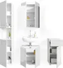 Badmöbel-Set Vicco Fredd Weiß Hochglanz 4 Teile, Model Produktbild-Vorschau 6