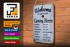 Blechschild Spruch 20x30cm welcome to our Kitchen Opening Produktbild-Vorschau 4