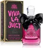 A bottle of Juicy Couture Viva La Juicy Noir perfume and its packaging are displayed against a white background. Podgląd zdjęcia produktu