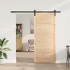 vidaXL Posuvné dveře přírodní 90 x 208 cm Masivní borové Náhled obrázku produktu 3