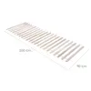 A wooden slatted base for a bed, shown from a diagonal angle against a white background. Produktbild-Vorschau