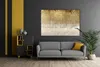 Stylový elegantní obraz Zlaté kapky Béžový interiér Glamour Náhled obrázku produktu 3