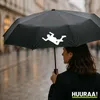 Huuraa Regenschirm Skydiving Silhouette 98cm Schwarz Produktbild-Vorschau 2