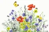 Vlies Fototapete HANDGEZEICHNETE WILDBLUMEN 375 x 250 cm Produktbild-Vorschau 2