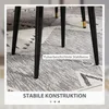 HOMCOM Fußhocker Sitzhocker Quadratischer Schminkhocker mit Produktbild-Vorschau 6
