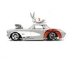 Jada Toys 253255041 Chevrolet Corvette 1957 szary z figurką Podgląd zdjęcia produktu 12