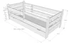 Kinderbett 80x180 cm mit Rausfallschutz, Schublade & Produktbild-Vorschau 4