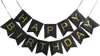 Girlanda Happy Birthday, czarna, ze złotymi literami Podgląd zdjęcia produktu 1