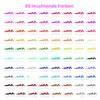 80er Set Farbstifte Doppelspitze, 80 Farben Filzstifte mit Produktbild-Vorschau 5
