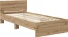 vidaXL Bettrahmen mit Kopfteil Artisan-Eiche 90 x 200 cm Produktbild-Vorschau 5