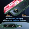 A close-up marketing image showing a phone case with its protective features highlighted. Náhľad obrázku produktu