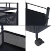 Collage of close-up shots of a black rolling cart. Anteprima dell’immagine prodotto