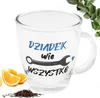 Kubek Szklany 390ml dla Dziadka Kubeczek Szklanka na Dzień Podgląd zdjęcia produktu 1