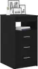 vidaXL Armoire à tiroirs noir imitation chêne 40x50x76cm Voir les images du produit 4