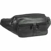 Bauchtasche in Echt Leder mit Gürtellänge bis 138cm Schwarz Produktbild-Vorschau 2