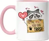 To Me You Are Trash Jutebeutel Sarkasmus Ironie Süßer Produktbild-Vorschau 1