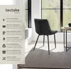 tectake® Set Stuhl Monroe gepolstert, in Samtoptik 48 x 59 Produktbild-Vorschau 2