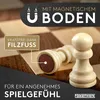 Falkenwerk Gioco magnetico di scacchi e dama - Legno [38x38 Anteprima dell’immagine prodotto 4
