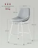 VASAGLE Barhocker 2er Set, ergonomische Rückenlehne, Produktbild-Vorschau 2