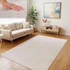TT Home Wohnzimmer Teppich Hochflor Langflor Kunstfell Produktbild-Vorschau 1