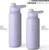 Trinkflasche Edelstahl 1L Thermoflasche Sport Gym Flasche Produktbild-Vorschau 4
