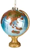 A close-up studio shot of a glass globe ornament. Voir les images du produit