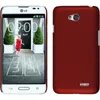 PhoneNatic Case kompatibel mit LG L70 - Hülle rot gummiert Produktbild-Vorschau 1