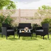 Yaheetech 4-tlg. Gartenmöbel-Set aus Rattan, Tisch & 2 Produktbild-Vorschau 1