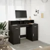 LED-Schreibtisch Schwarz 120x55x91 cm Holzwerkstoff Produktbild-Vorschau 3