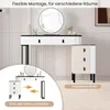 WOLTU Schminktisch mit LED, Spiegel, 2 Schubladen, Produktbild-Vorschau 8