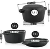 BBQ-Toro Gusseisen Topf 6,8 Liter, Schmortopf zum Kochen Produktbild-Vorschau 7