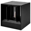 A black outdoor wall light with a modern, cubic design. Náhľad obrázku produktu