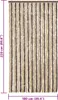 vidaXL Záclona Fly tmavo hnedá a béžová 100x220 cm šenil Náhľad obrázku produktu 7