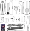 Koktejlová míchačka Shaker Set z nerezové oceli Cocktail Náhled obrázku produktu 11