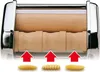 A pasta maker with three different pasta shapes shown below it, indicated by red arrows. Anteprima dell’immagine prodotto