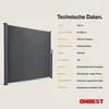 ONBEST Seitenmarkise | 160 x 300 cm | Ausziehbar | mit Produktbild-Vorschau 11