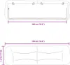 Polštář na čelo postele Hvar modrý 180 cm textil Náhled obrázku produktu 7