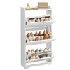 VASAGLE Schuhschrank 3 Klappen, Schuhkipper, Schuhregal, Produktbild-Vorschau 2