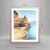 Gerahmtes Poster - Rahmen in heller Eiche - Küste Amalfi Produktbild-Vorschau 5