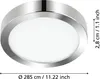 EGLO LED Deckenleuchte Fueva 5, Ø 28,5 cm, Aufbauleuchte, Produktbild-Vorschau 3
