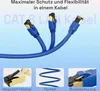 hb-digital 20m RJ45 Patchkabel CAT 8.1 S/FTP LSZH blau Produktbild-Vorschau 4