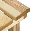 vidaXL Panchina da giardino 140 cm Legno di pino impregnato Anteprima dell’immagine prodotto 4