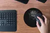MuchoWow® Mauspad Mousepad Leopard - Schwarz - Weiß 20x20 Produktbild-Vorschau 4