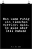 Mr. & Mrs. Panda Bild Man kann ruhig ein... DIN A4 - Produktbild-Vorschau 1