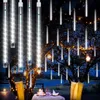 2.4M 192 LED Icicle Fairy Lights 30cm 8 Tubi Meteor Shower Anteprima dell’immagine prodotto 2